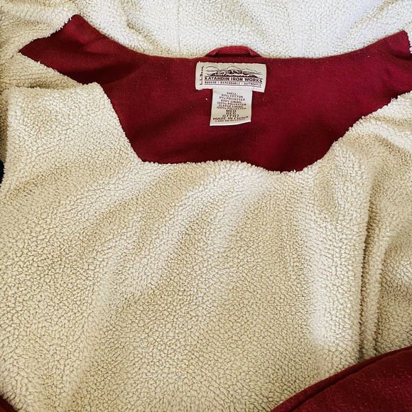 L.L. Bean Mens Katahdin Iron Works Heavyweight Hooded Sherpa Cotton Sweatshirt - Picture 8 of 10